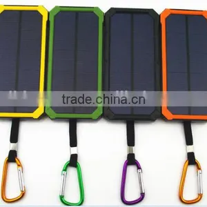 HOT-SELL 2usb Output Power Bank With Solar Power Charge for 20000mah Popular Solar Charge Power Bank 20000mah thumbnail-1
