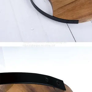 Custom/Wholesale Natural Wooden Round Cutting Board With Hanging Hole Butcher Charcuterie Serving Acacia Wood Chopping Block thumbnail-5