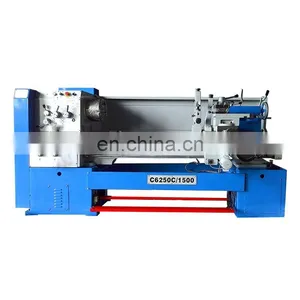 C6250C 1500mm 52mm Spindle Universal Turning Lathe Machine Price for Metal Works thumbnail-1