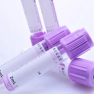 EDTA Tube Whole Blood Tubes Evacuated Blood Collection EDTA K2/ EDTA K3 Tubes, Test Tube for Blood Sample Colletion (CE) thumbnail-1