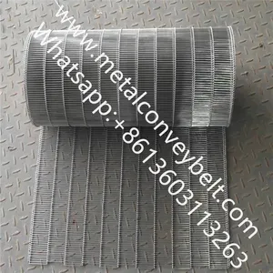 Stainless Steel 304 316 Chocolate Enrober Flat Flex Conveyor Belt thumbnail-2