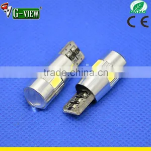 W5W 194 T10 6 Pcs Led 5630 SMD Canbus Auto Led Light With Lens Projector thumbnail-5