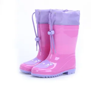 Colour Kid Rain Boots, Children Cartoon Rain Boots,Popular Style Child PVC Boots,Outdoors Kid Rain Boots thumbnail-1