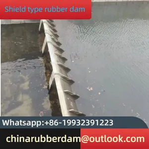 Water Filled Inflatable Rubber Dam Without Overlapping Joints, Water Blocking Dam, River Blocking Dam, Customizable Air Shield Dam, Shield Type Rubber Dam Installation thumbnail-1