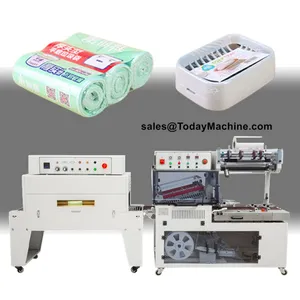 Automatic L Type Food and Drinking Shrink Tunnel Packing Wrapping Machine thumbnail-1