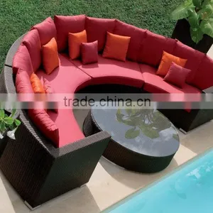 2016 New Design Rattan Sectional Sofa Outdoor Furniture With Waterproof Cushion Quality Choice thumbnail-6