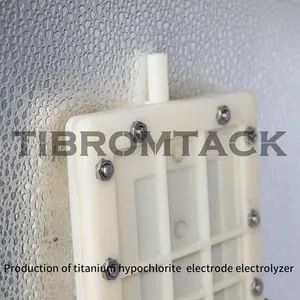 MO Titanium Electrolytic Cell for Hypochlorous Acid Generator - 3 Ru-Ir Anodes thumbnail-1