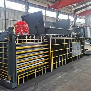 Used Pet Bottle Carpet Cardboard Compactor Plastic Bottle Baler Machine thumbnail-5