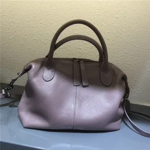 High Quality Top Grain Genuine Leather Women's Handbag Shoulder Messenger Bag Purse Red Black Blue Purple Chocolate Khaki Yellow thumbnail-5