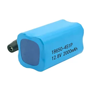 Wholesale Cheap Price 3.2V 18650 Cylindrical Cell 4S1P 12.8V Lithium Iron Phosphate Battery Pack 1800mAh 2000mAh for Electric LED Light thumbnail-1