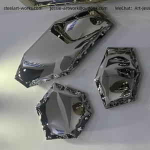 Wellness Center DecorationMetal Grinding ProcessCustom Sculptural Wall Art thumbnail-5