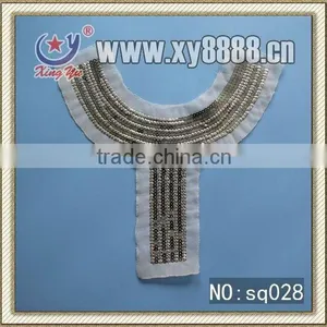 Popular Beads Neckline, Sequin Embroidery Collar thumbnail-1