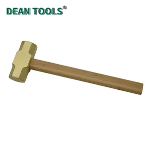 Premium Quality Non-Sparking Octagonal Hammer With Wooden Handle for Industrial Use thumbnail-3