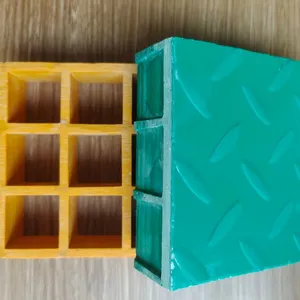 Glass Bottle Plant FRP Grating Heat Moisture Resistant Anti Slip Production Floor Panel thumbnail-3