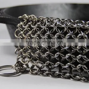 Cast Iron Cleaner, Chainmail Cast Iron Panscrubber,cast Iron Scrubber thumbnail-1