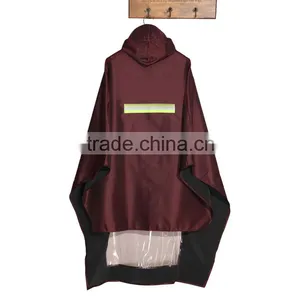 Motorcycle Waterproof Long Funky Pvc Plastic Vinyl Raincoat thumbnail-2