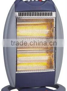 3heat Settings 1200W Wide Angle Oscillation Function Interal Carry Handle Electric Halogen Heater thumbnail-1
