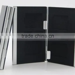 Leather Aluminum EVA Memory Card Carrying Case for 4x SD Card and 4x TF Card thumbnail-3