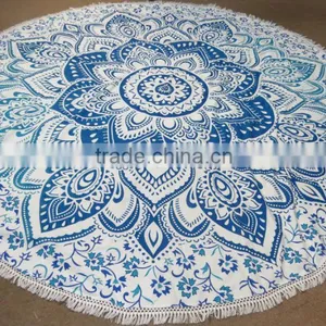Hippie Beach Blanket Mandala Tapestries Towel thumbnail-2