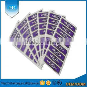 Customized Glossy Hot Stamping Brand Logo Synthetic Paper Covering Film Adhesive Stickers thumbnail-3