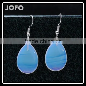 2016 New Factory Direct Natural Stone Opal Drop Earrings SMJ0146 thumbnail-1