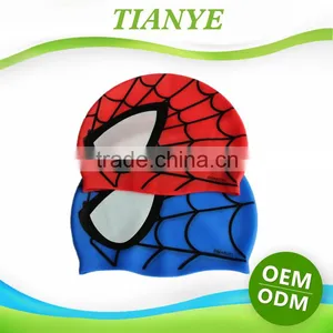 Novelty Amazon Hot Batman Custom Printed Silicone Swimming Cap For Kid thumbnail-3