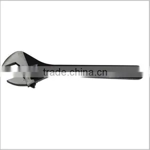 Black Finished Adjustable Wrench Adjustable Spanner 8"-24" Large Opening Adjustable Wrench thumbnail-2