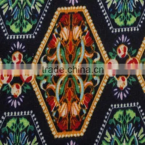 100% Cotton Fabric China Textiles Big Pattern Print for Beautiful One-piece Dress thumbnail-2