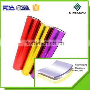 100% Response Rate Free Sample Available Gold Color Metalized Pet Film for Lamination thumbnail-1