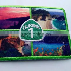 Custom Good Quality Pantone Color Iron on Woven Patch for Uniform thumbnail-1