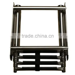 4-Step Under Platform Slide Mount Boat Boarding Ladder, Telescoping, Stainless thumbnail-1