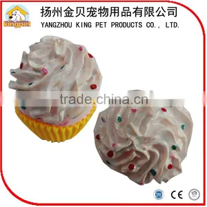 Cute Latex Soft Food Ice Cream Squeaky Rubber Toy for Small Animals thumbnail-3