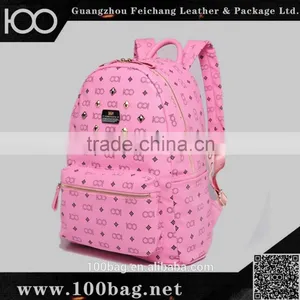 Factory Direct Sale Custom Women Washed PU Leather School Bag Vintage Washed Backpack thumbnail-1