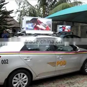 P5mm Taxi Roof Led Display With Light Sensor for Commercial Advertising thumbnail-1