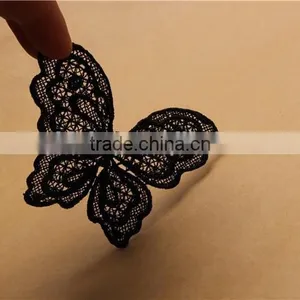 Butterfly Pattern Hand Made Hollow Embroidery Chemical Lace Applique for Accessory thumbnail-3