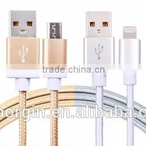 High Speed Best Selling Products Nylon Type C Usb Date Cable for Android and Iphone thumbnail-1
