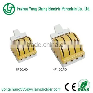 High Voltage 4P100A Porcelain Double Throw Knife Switch thumbnail-1