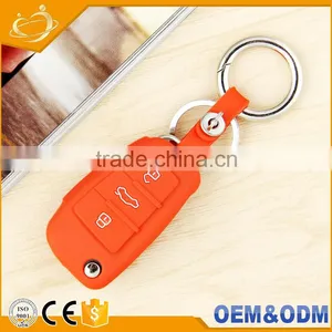 High Quanlity 3 Button Silicone Car Remote Key Case Cover Holder Shell Flip For Audi A6l Q7 Tt R8 A3 A4 thumbnail-3