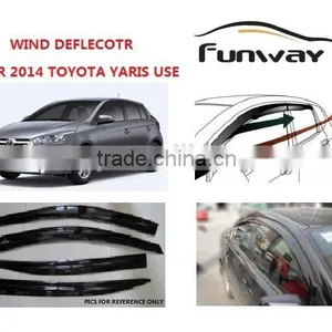 2014 TOYOTA Yaris Car Window Visor,Door Visor,Wind Deflector,Weather Deflector,Rain Deflector,Auto Accessories thumbnail-1