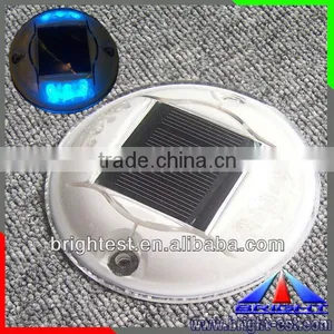 3*2pcs LEDs Energy Saving Green Color Road Studs With Solar Panel thumbnail-1