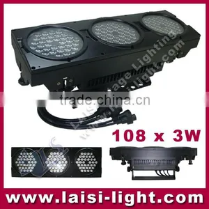 New Style 108pcs 3W RGBW LED 3 Eyes Wall Washer Light Waterproof, IP65 Waterproof 3 Eyes Led Wall Washer thumbnail-1