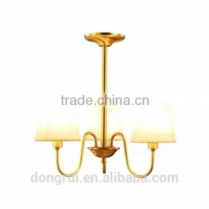 American Morden Style Classical Full Copper Lighting Chandelier For High Ceiling 3 Heads 291-3H thumbnail-2