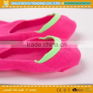 BY-161013 Women Colorful Socks Invisible Sock With Non Slip Silicone thumbnail-4