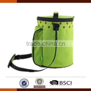 Outdoor Insulated Round Lunch Bag With Adjustable Shoulder Strap thumbnail-2