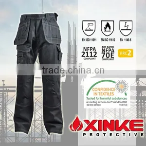 Xinke Wholesale Cotton Fireproof Match Mens Cargo Work Pants With Six Side Pockets Quality Choice thumbnail-1