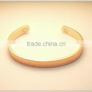 Metallic Bracelet Simple Pure Magnetic Copper Cuff Bracelet for Engraving Magnetic Health Care Cuff Bracelet Quality Choice Most Po thumbnail-4