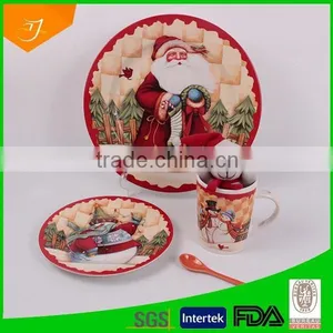 Santa Design Dinnerware,Christmas Gift thumbnail-1