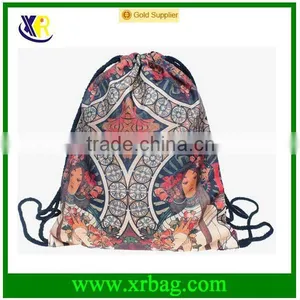 Women Mochila Man Gym Bags Travel Backpack Mucha Printing Drawstring Bag thumbnail-1