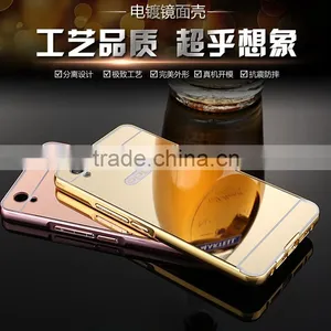 Wholesale Mirror Metal Aluminum Bumper Back Case Cover Cell Phone Case Wholesale Magnetic Phone Case For OPPO A33 thumbnail-1
