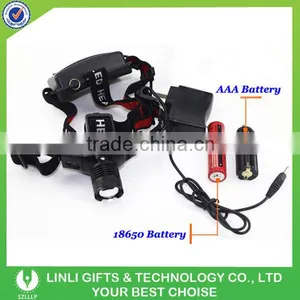 Cree Led Zoom AAA Or 18650 Headlight thumbnail-1